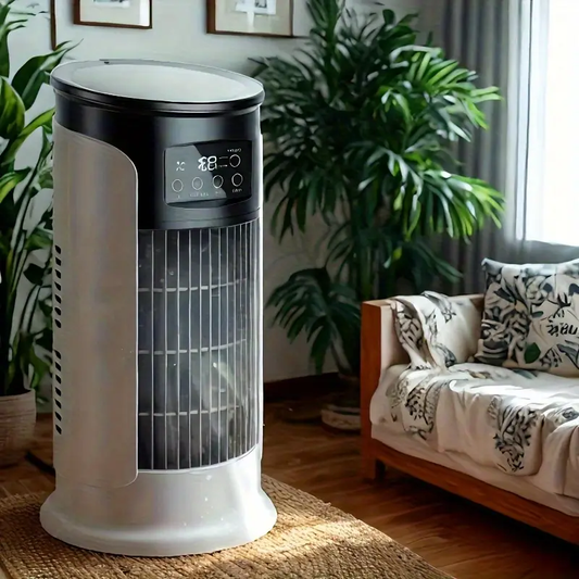 3-in-1 Portable Air Conditioner Humidifier Fan - USB Powered, Evaporative Humidification, Suitable for Various Room Types, ≤36V Operating Voltage, USB Portable AC, USB Fan